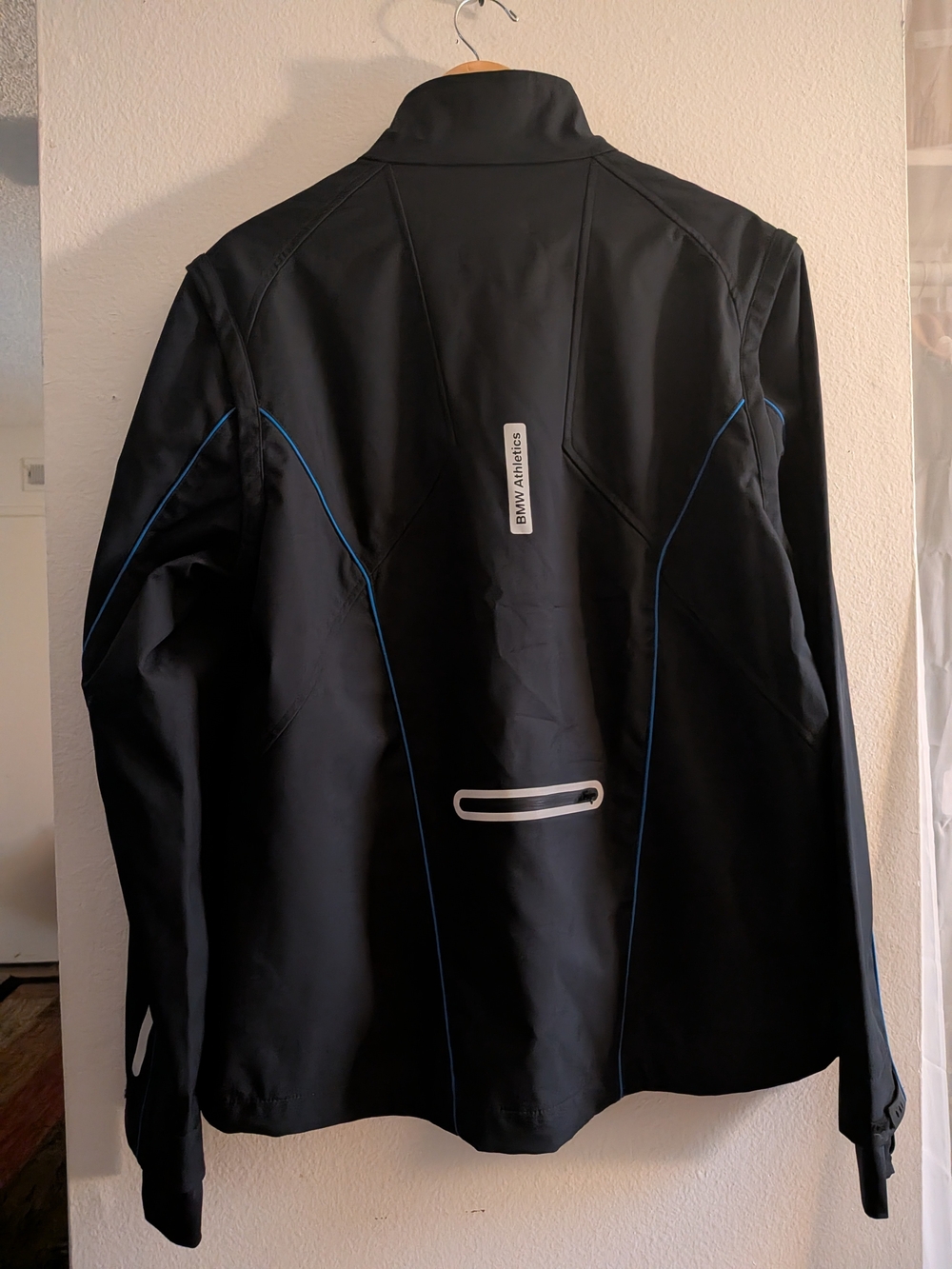 BMW Black Performance Jacket with Blue Trim
